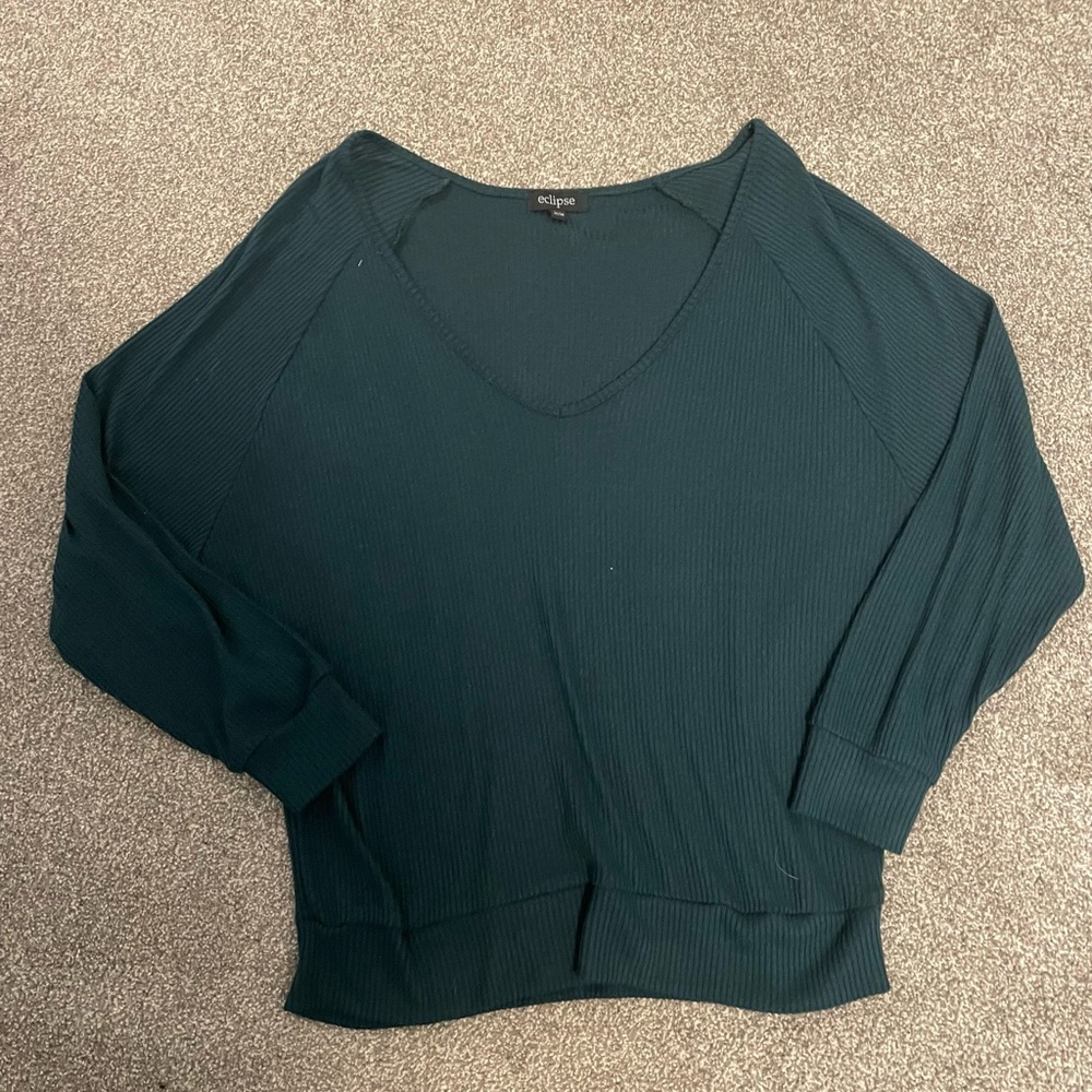 Eclipse Women's Deep Green Long Sleeve Top